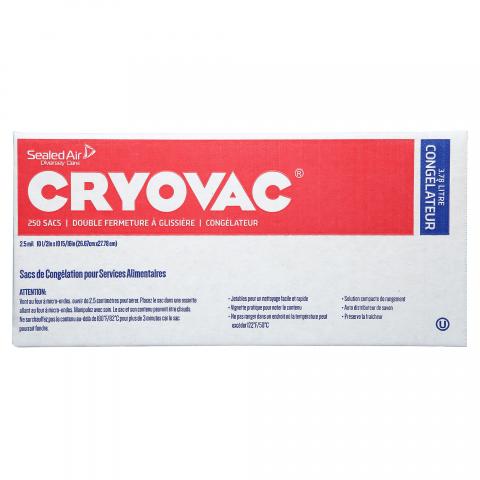 CRYOVAC Resealable One Gallon Freezer Bags 100946904