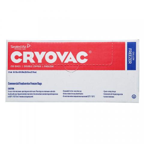 CRYOVAC Resealable One Gallon Freezer Bags 100946904