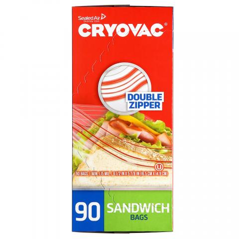 CRYOVAC Resealable Sandwich Bags 100946906