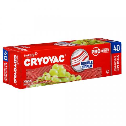CRYOVAC Resealable One Gallon Storage Bags 100946907
